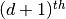 (d+1)^{th}